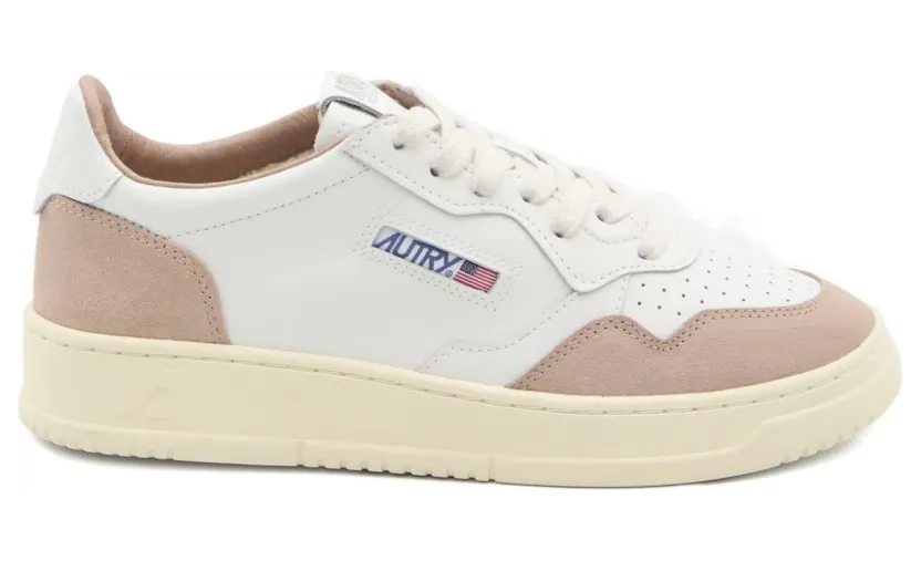 Autry Medalist Low Schoenen AULW-FT04 White / Rose / Cannel