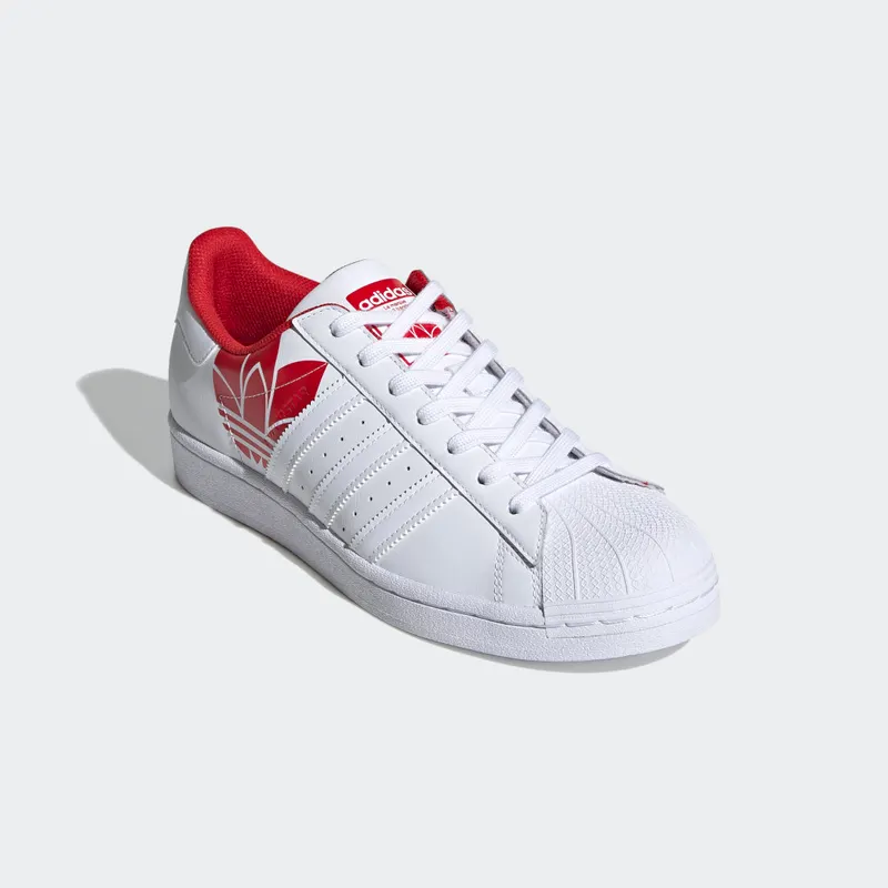 adidas Superstar Cloud White / Cloud White / Scarlet (FY2828)