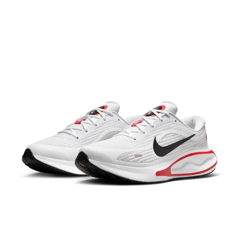 Nike Journey Run White Fire Red Cement Grey Black (FN0228-103)