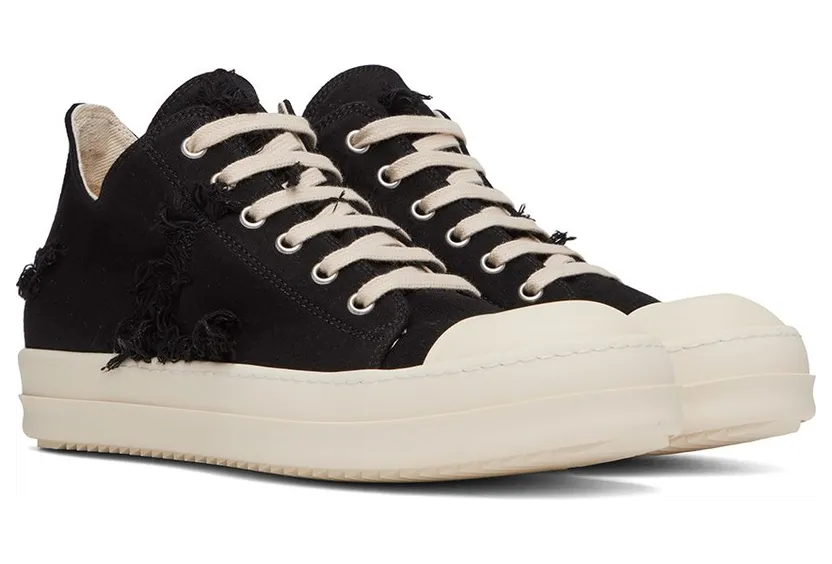 Rick owens Black Slash 911 BLACK/MILK/MILK (DU02B4802 SLASH) (4)