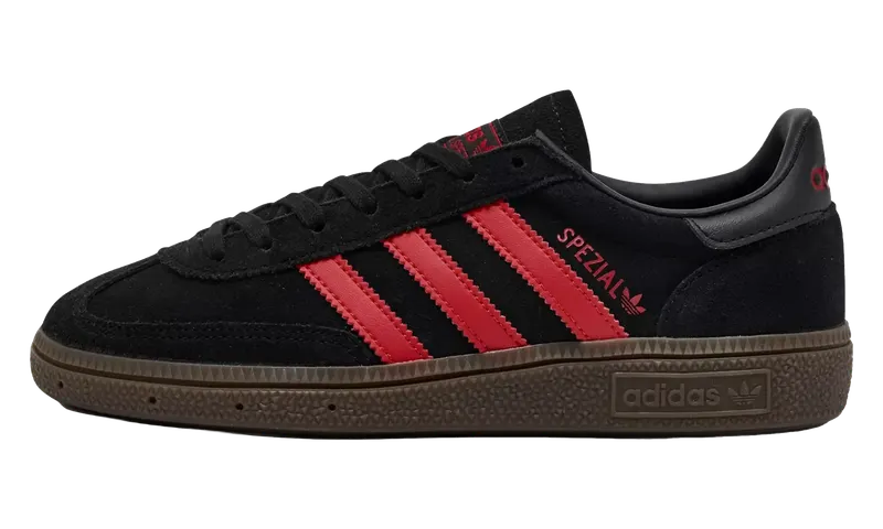 Adidas Handball Spezial GS “Core Black Pure Ruby” (KJ1819)