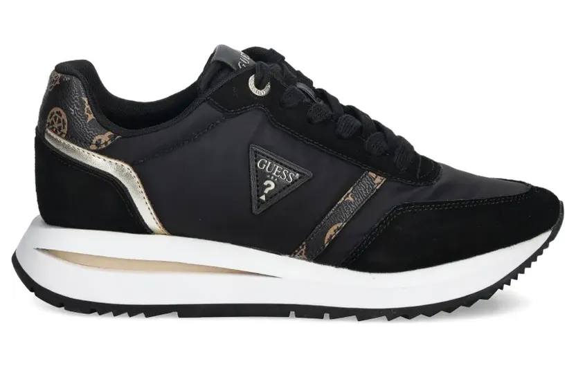 GUESS USA Eagar Sneakers mit Einsätzen – Schwarz (FLPEAGFAL12)