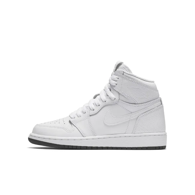 Jordan 1 Retro High Perforated White (GS) White/Black-White (575441-100)