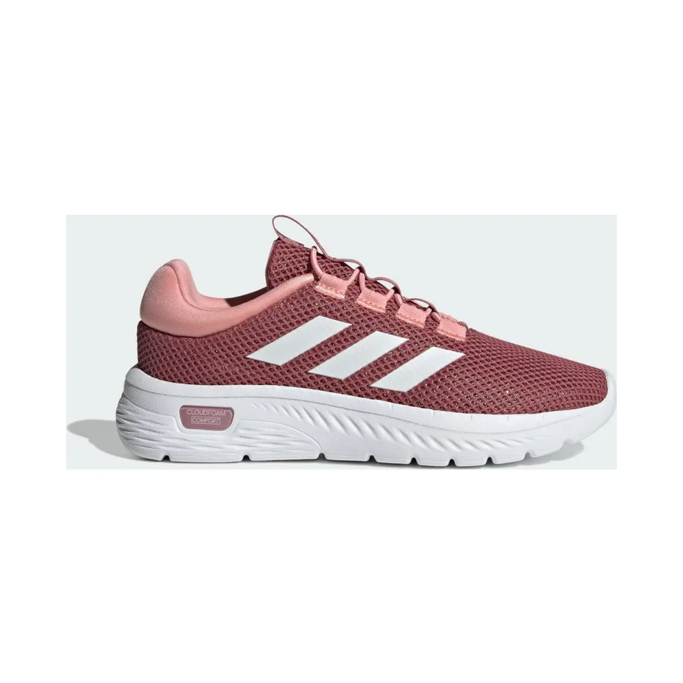 Adidas Cloudfoam Comfy Elastic Lace Preloved Crimson / Cloud White / Semi Pink Spark (IH6049)