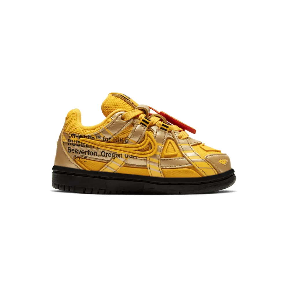 Nike Air Rubber Dunk Off-White University Gold (TD) University Gold/University Gold-Black (CW7444-700)