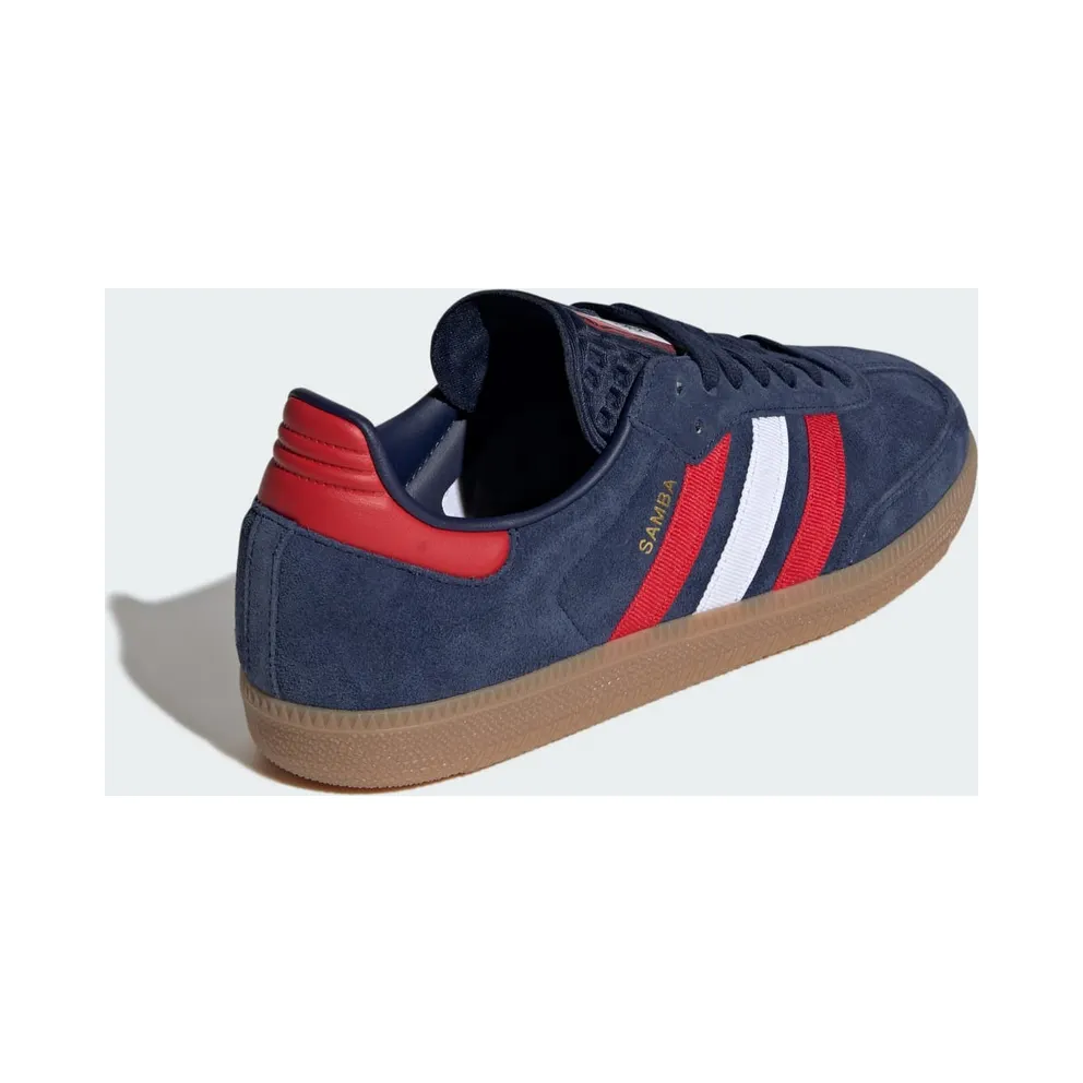 Adidas Samba OG “FIFA World Cup 2026 Night Indigo Scarlet” (IH6828)