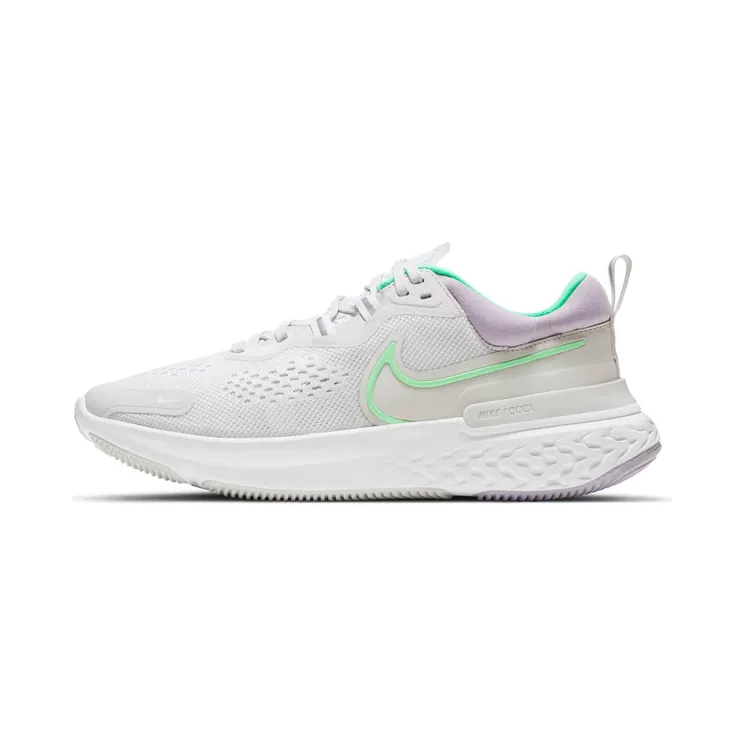 Nike React Miler 2 Grey “Platinum Tint / White / Green Glow” (CW7136-002)