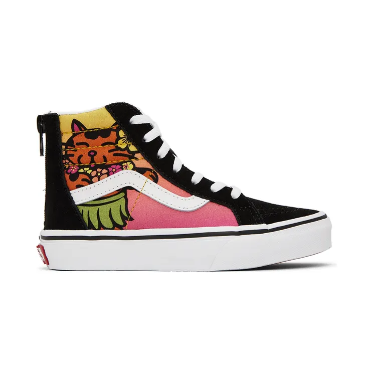 Vans Kids Black Sk8-Hi Zip Little Kids Sneakers (VN0A5ELFBLK)