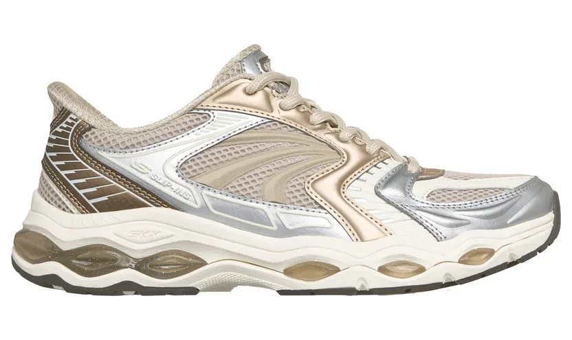 Skechers Slip-ins: Skech-Gel – Retro Pulse Natuurlijk/Goud