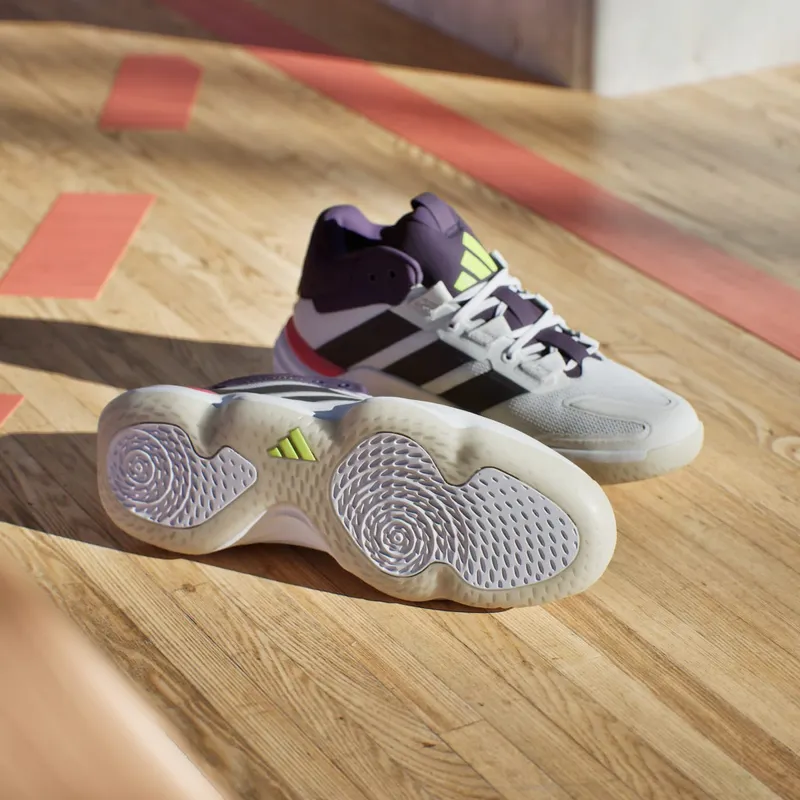 Adidas Court Stabil Indoor Cloud White / Aurora Met. / Aurora Plum (JH5163)