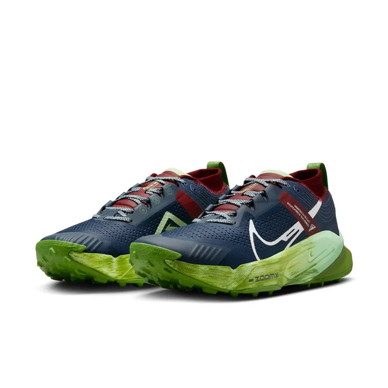 Nike ZoomX Zegama Thunder Blue Chlorophyll Dark Team Red Summit White (DH0623-403)