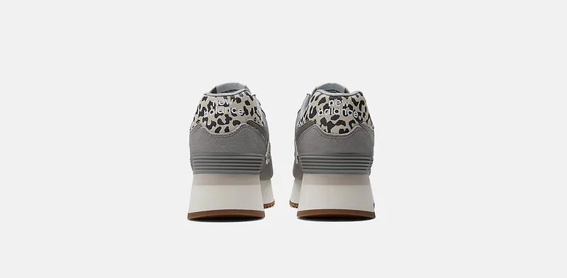 New Balance 574 Plus Shadow Grey Leopard Print (WL574ZDB)