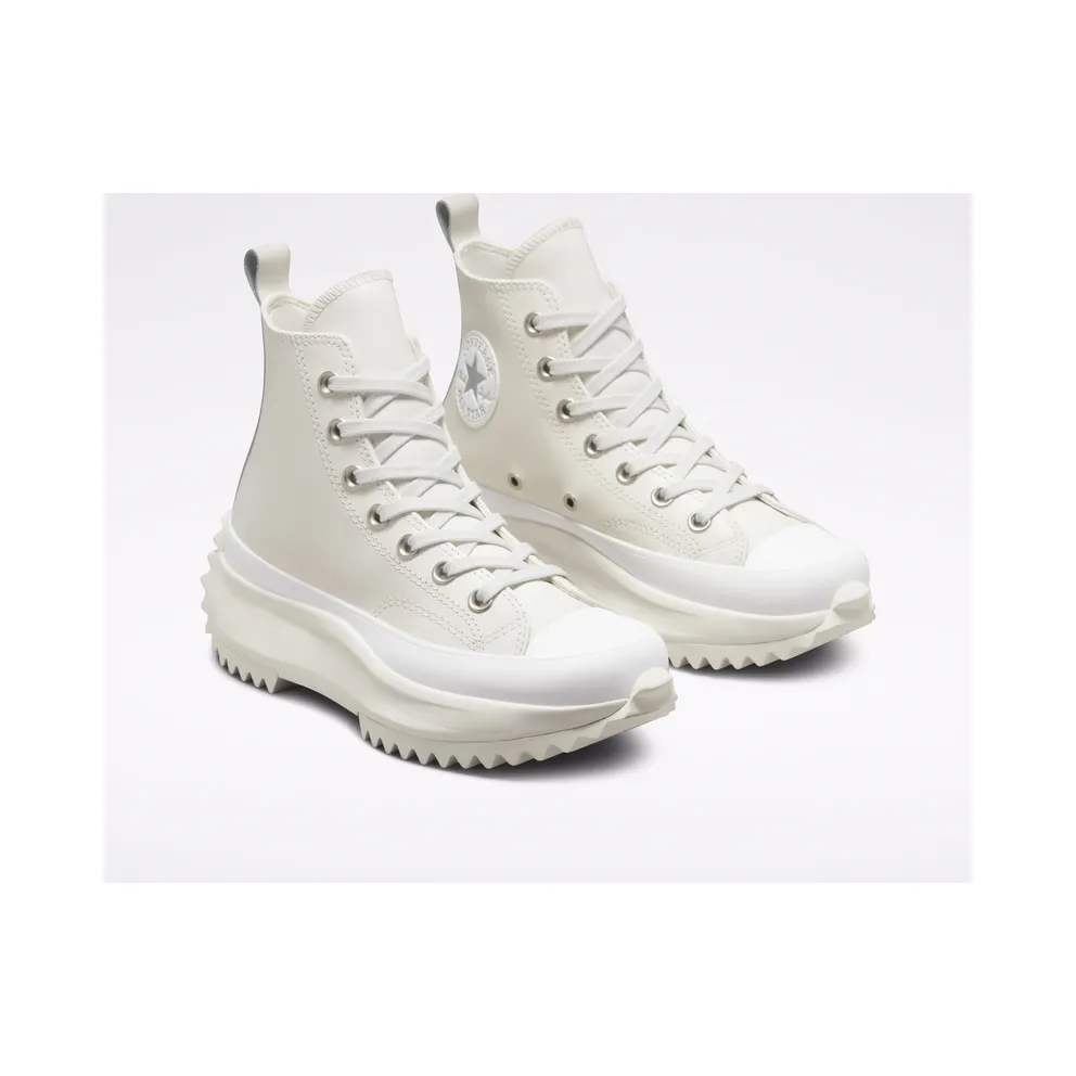 Converse Run Star Hike Platform Iridescent Leather Vintage White/pure Silver
