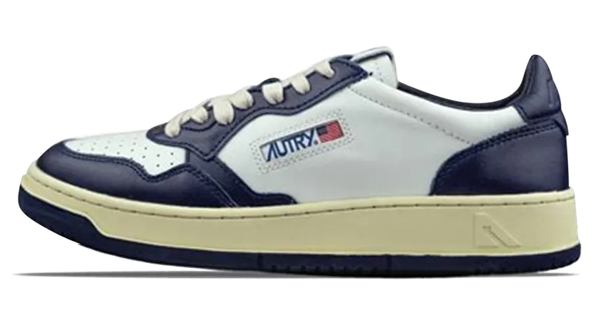 Autry Medalist Low “White/Blue” (AULM-WB04)