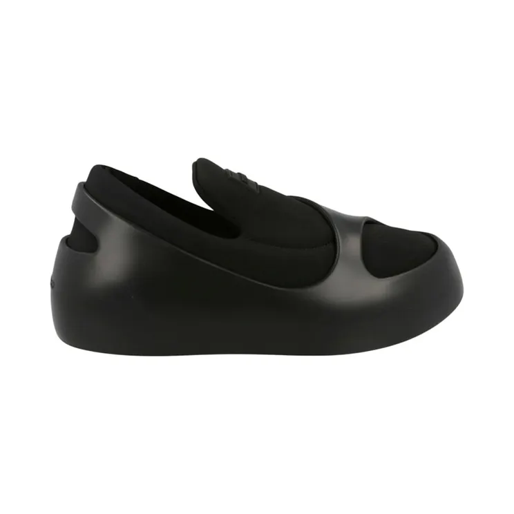Ferragamo Lunar Paneled Slip-On Sneakers Black (021271-766295-M)