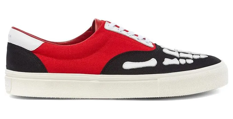 AMIRI Skel Toe Lace Up Black Red (S0F22274CL-BRW)