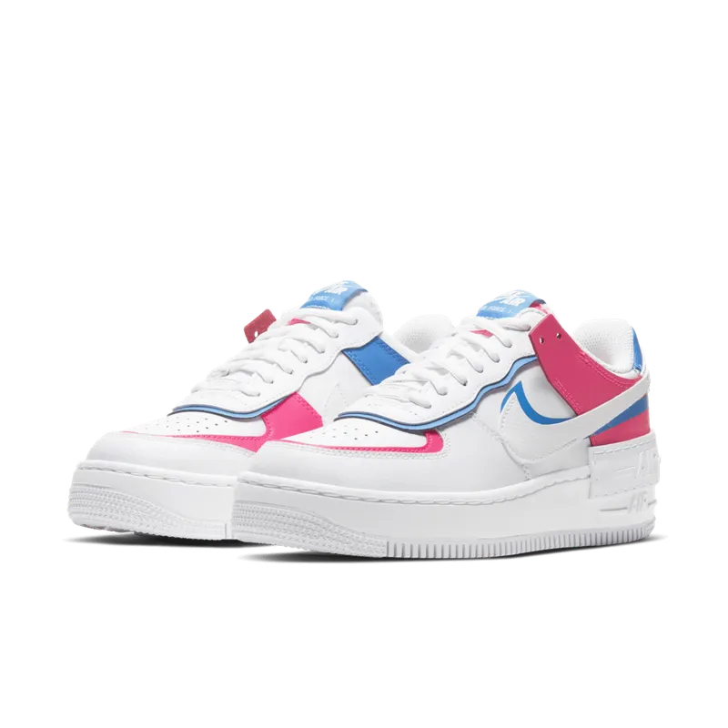 Nike Air Force 1 Shadow Cotton Candy (W) White/White-White-Hyper Pink (CU3012-111)