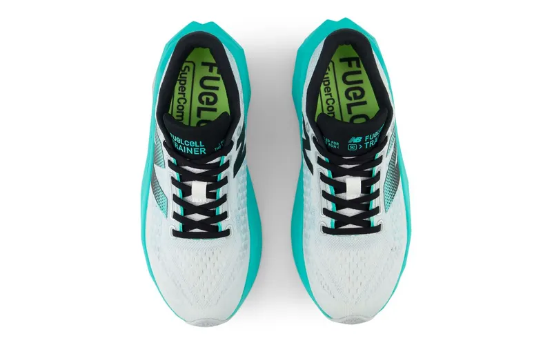 New Balance FuelCell SuperComp Trainer v3 White Cyber Jade Silver Metallic (WRCXLW4)