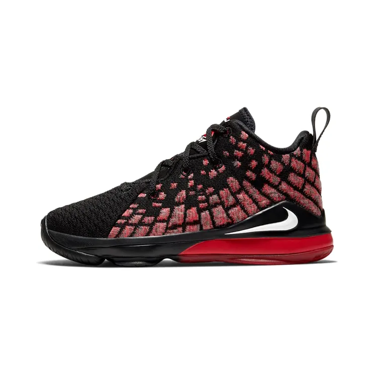 Nike LeBron 17 Infrared (PS) “Black / University Red / White” (BQ5595-006)