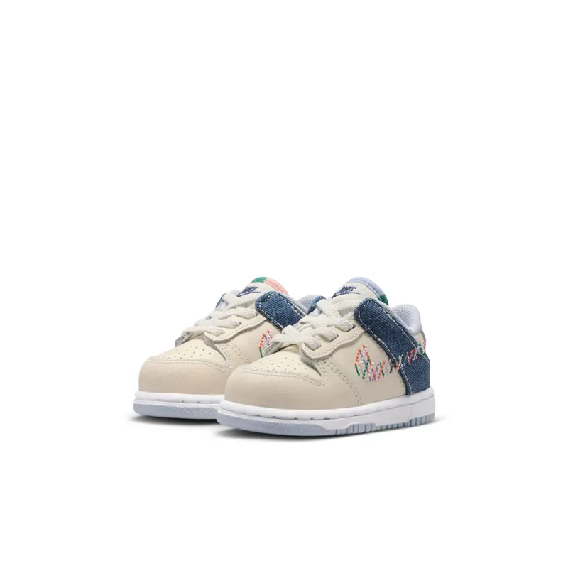 Nike Dunk Low TD “Soft Pearl / Blue Denim / Midnight Navy / Multicolor” (IR1827-022)
