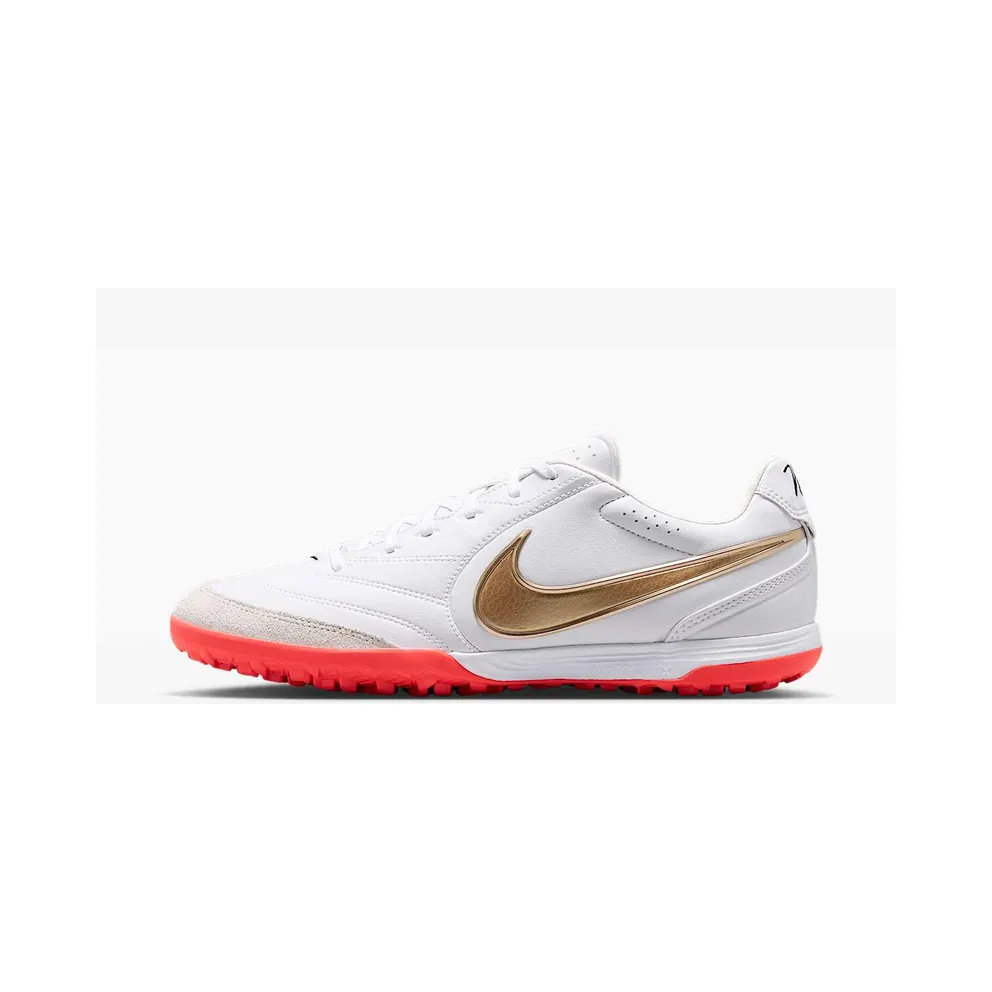 Nike Tiempo Ligera Pro Turf Low-Top “White / Bright Crimson / Blur” (IB4477-101)
