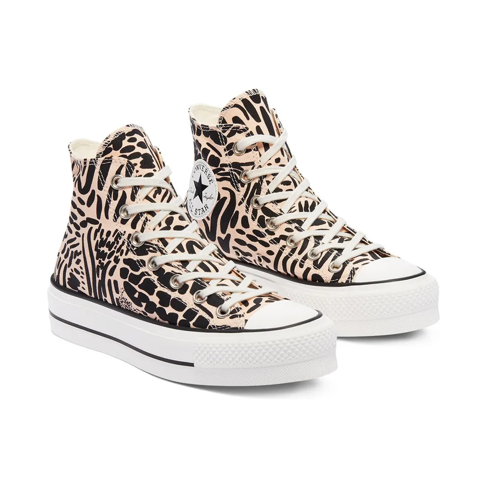 Converse Jungle Art Platform Chuck Taylor All Star High Top Crimson Tint/egret/black (571084C)