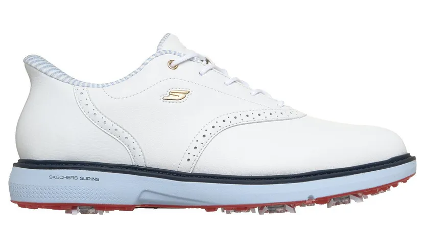 Skechers Slip-ins Waterproof: GO GOLF Prestige – Wit / Marine (214125 WNVR)