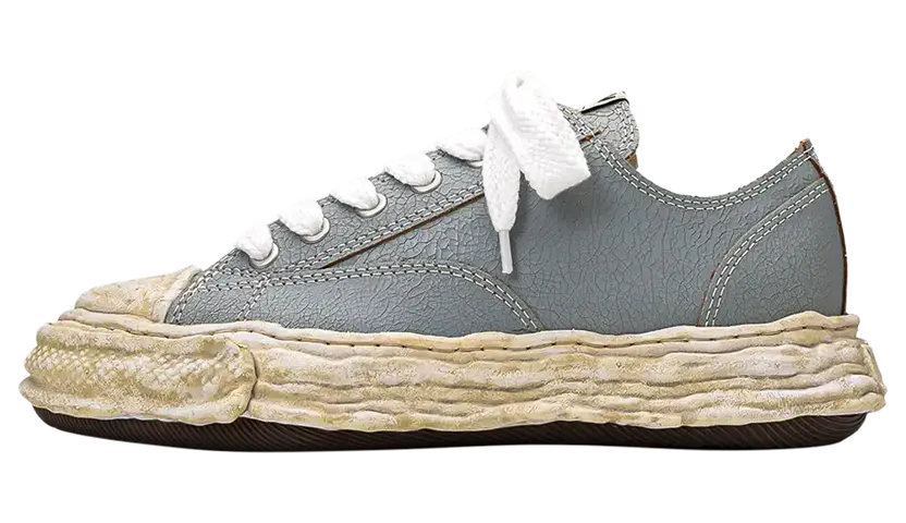 Maison Mihara Yasuhiro Peterson 23 Low “Cracking Leather – Grey” (A12FW708-GRY)