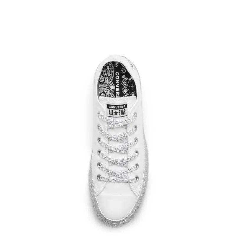 Converse Chuck Taylor All-Star Low Miley Cyrus White Silver White (162238C)