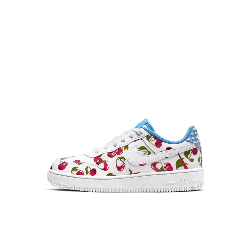 Nike Air Force 1 Low Cherries (PS) White/University Blue-Track Red-White (CJ4118-100)