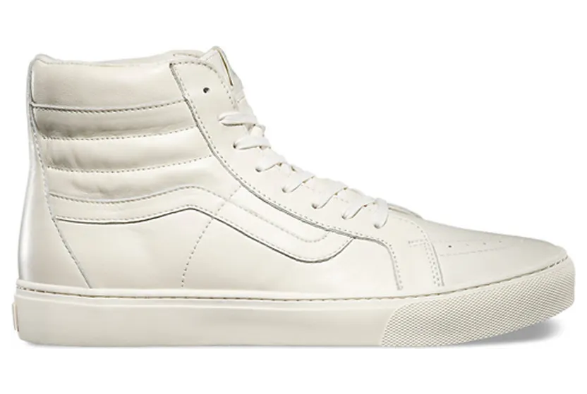 Vans SK8 Hi Lite Cup CA Leather Whisper White
