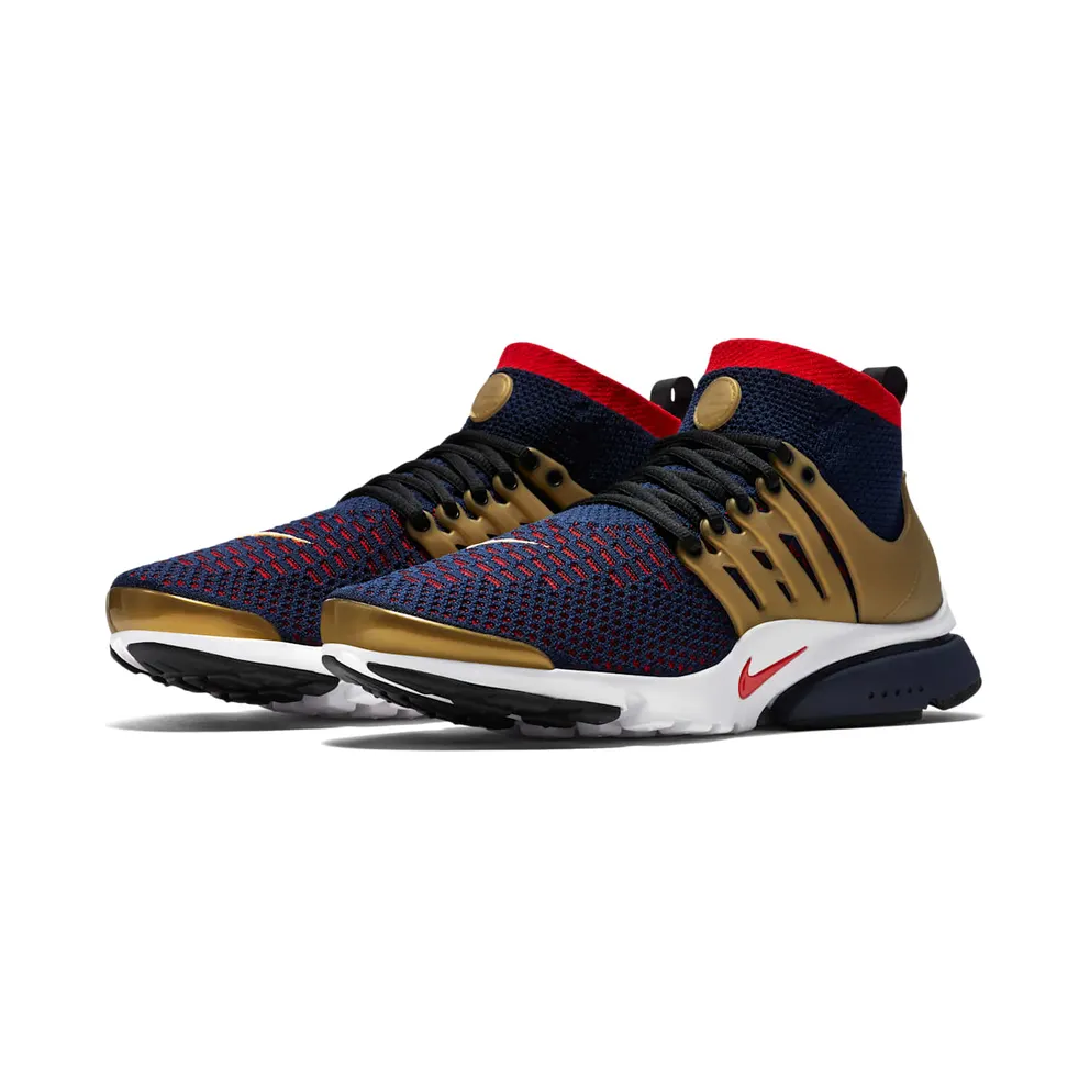 Nike Air Presto Ultra Flyknit Olympic College Navy/Comet Red-Metallic Gold (835570-406)