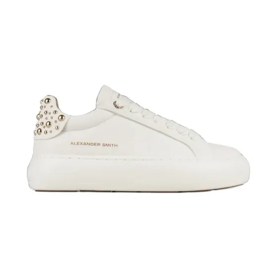 Alexander Smith Soho stud-embellished “White” (ASBDSOW3573TWT)
