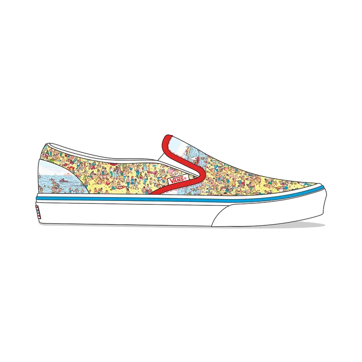 Vans Slip-On Wheres Waldo Beach (VN0A33TB3WO)