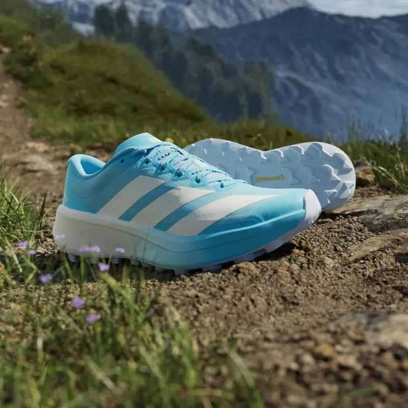 Adidas Terrex Agravic 4 Trail Running Shoes Blue Burst / Off White / Lime Burst (KJ1292)