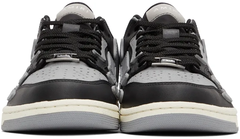 AMIRI Black & Grey Low Skel Top Sneaker (SS22MFS003)