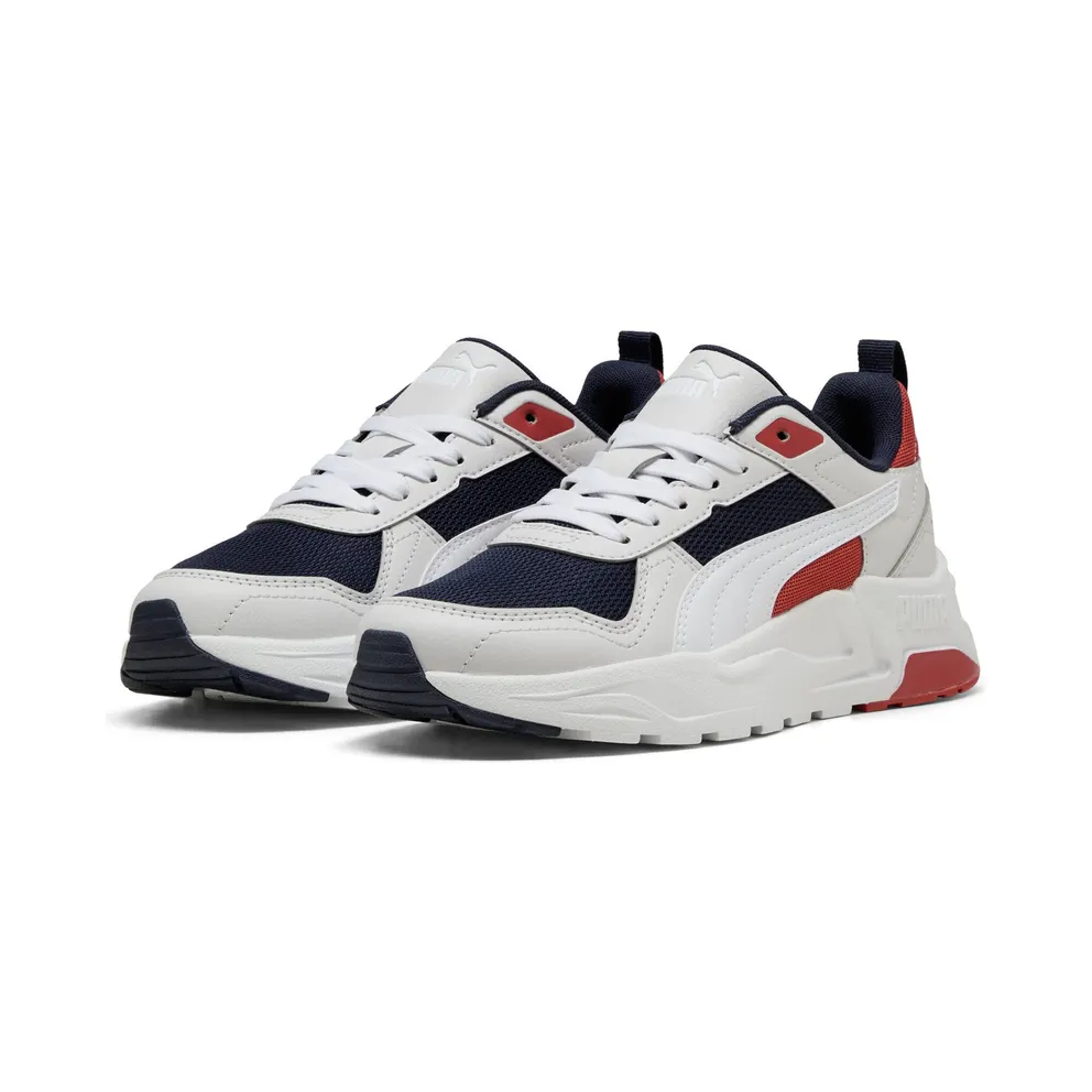 Puma Trinity 2 LT “Puma Navy / Puma White / Feather Gray / Red Fire” (403703_03)