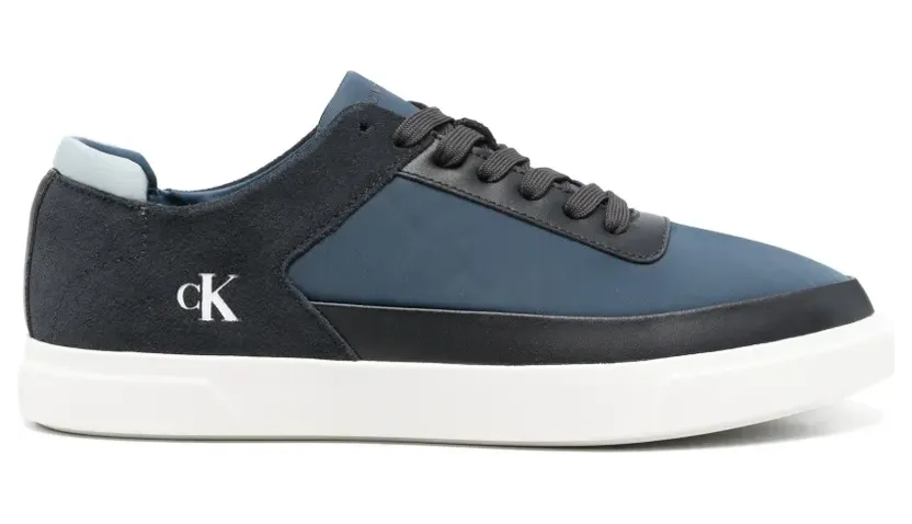 Calvin Klein logo-print panelled sneakers – Blauw (HM0HM02350)