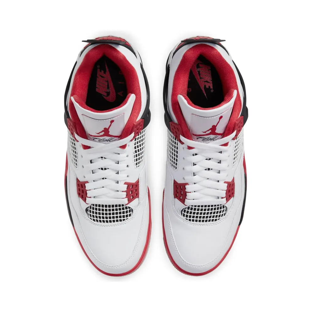Jordan 4 Retro Fire Red (2020) White/Black-Tech Grey-Fire Red (DC7770-160)