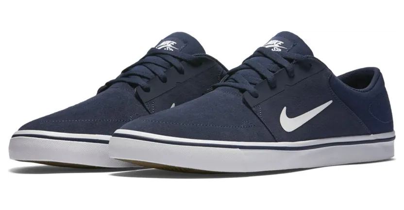 Nike Sb Portmore Mid Navy/White-Gym Light Brown