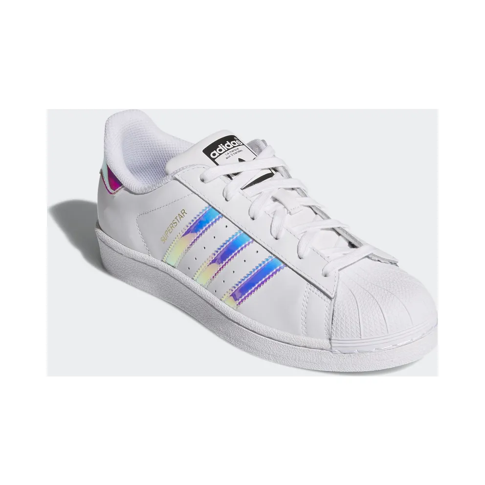 adidas Superstar White Iridescent (Youth) White/White/Silver Metallic (AQ6278)