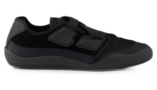 Prada Speedrock Leather and Mesh Fabric “Black” (2EE487 F G000 3H0K F0002)