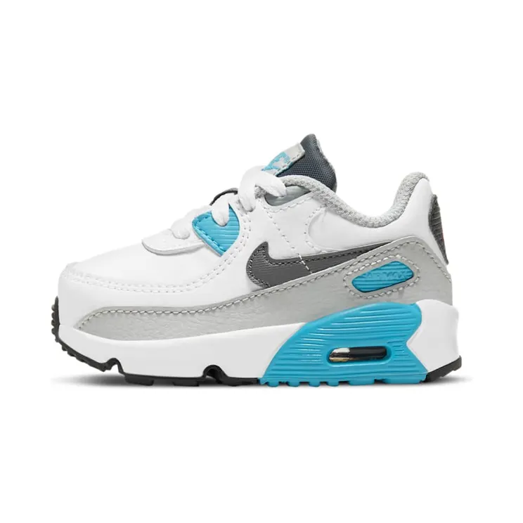 Nike Air Max 90 LTR “White / Chlorine Blue / Light Fusion Red / Iron Grey” (CD6868-108)