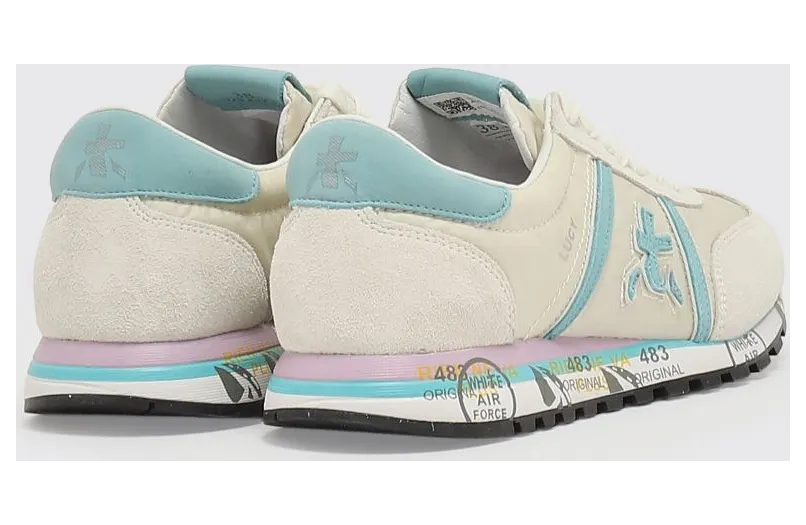 Premiata Lucyd Nylon and Suede Sneakers White (LUCYD018143) (2)