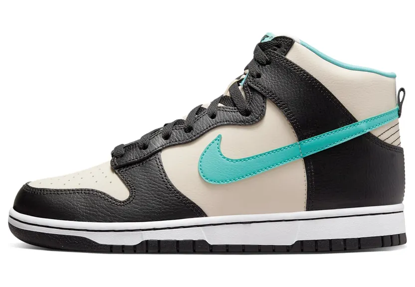 Nike Dunk High EMB Beige Black Washed Teal (DO9455-200)