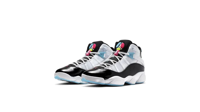 Jordan 6 Rings South Beach White/Black-Hyper Pink-Light Blue Fury-Cyber (CK0017-100)