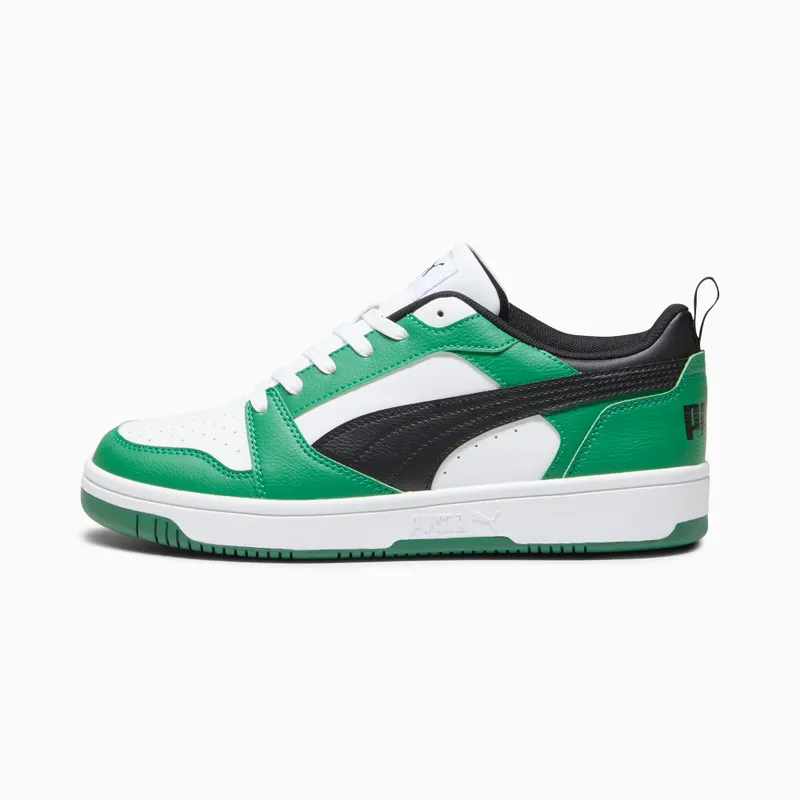 Puma Rebound V6 Laag White/Green/Black (392328-06)