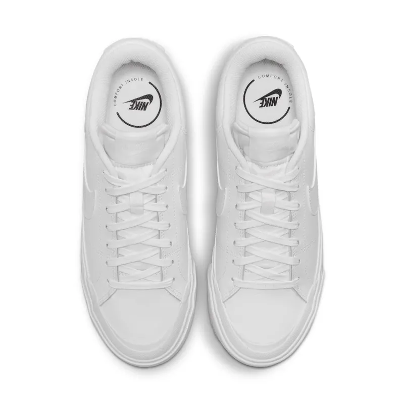 Nike COURT LEGACY LIFT “Triple White” (DM7590-101)