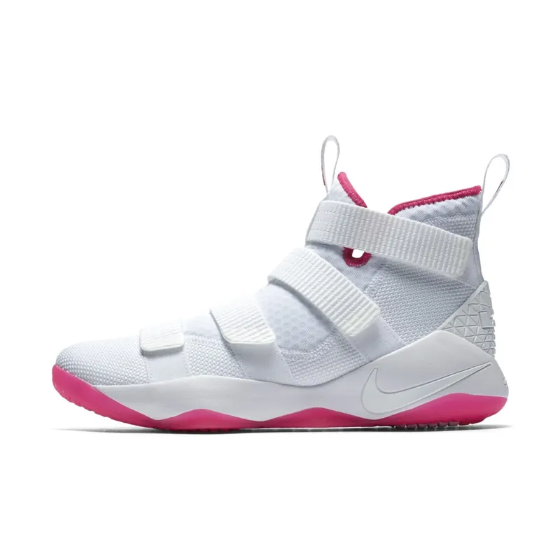 Nike LeBron Soldier 11 Kay Yow White/White-Vivid Pink (897644-102)