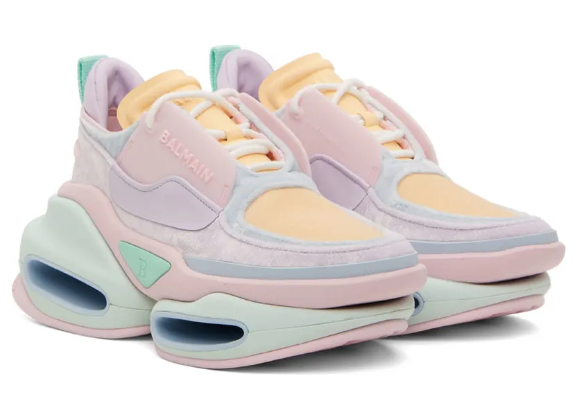 Balmain Multicolor B-Bold Low-Top Sneakers (YN1VI541TVET) (4)